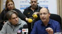 מסיבת עיתונאים בבית ההסתדרות בנושא הנמלים, פברואר 2017 (צילום: אורן כהן, דוברות ההסתדרות)