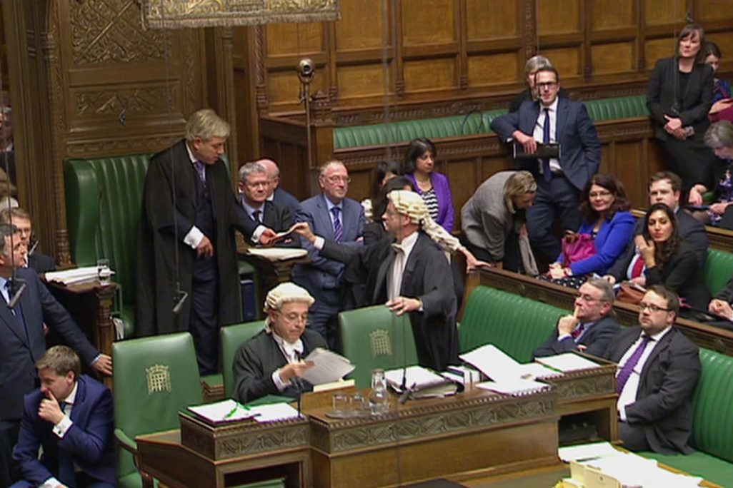 ההצבעה על הברקזיט בפרלמנט הבריטי (צילום: AP).