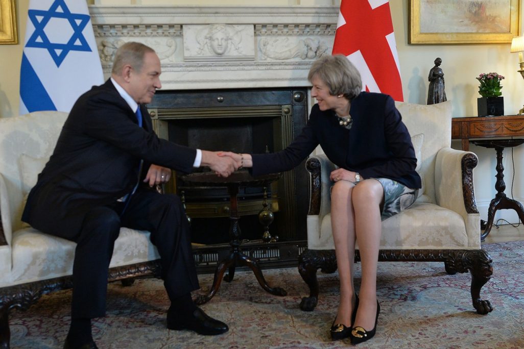 פגישת ראש הממשלה בנימין נתניהו וראש ממשלת בריטניה תרזה מיי , פברואר 2017.
(צילום: קובי גידעון/ פלאש 90).