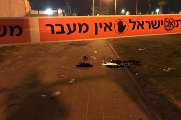 זירת רצח. ארכיון (צילום: דוברות המשטרה).