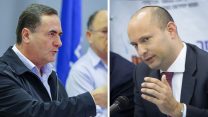 נפתלי בנט וישראל כץ  (צילומים: פלאש90).