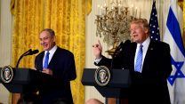 מסיבת העיתונאים המשותפת (צילום: אבי אוחיון).