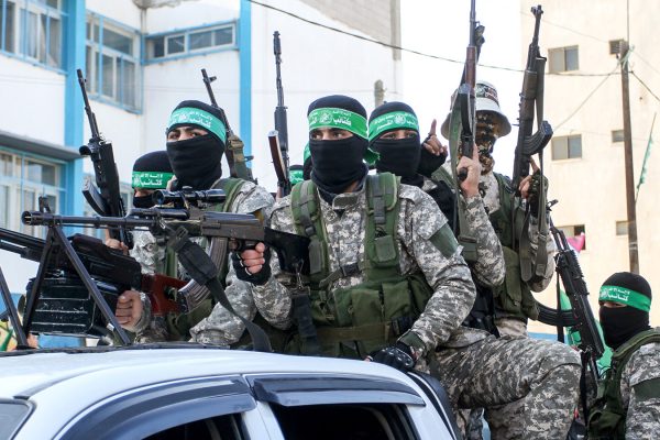 פעילים בזרוע הצבאית של חמאס (צילום: Rahim Khatib / פלאש90).