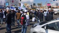 עוביד חיפה כימיקלים חוסמים את צומת גהה (ללא קרדיט).