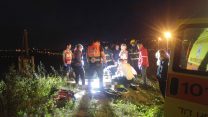 זירת התאונה סמוך למעיין צבי (צילום: דוברות מד"א)