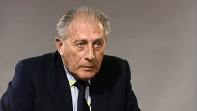 Yehuda Maimon in his testimony to The Masuah Museum (Photo: courtesy of the International Institute for Holocaust Studies)