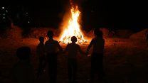 מדורת ל״ג בעומר (צילום: יעקב לדרמן / פלאש90).