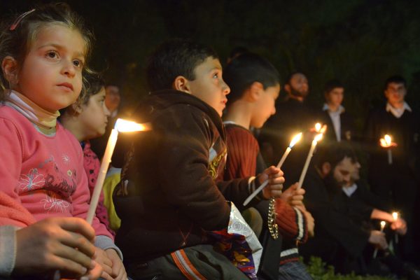 ילדים ארמנים בטקס זיכרון לרצח העם הארמני בישראל, צילום ארכיון. צילום: אוריאל לוי