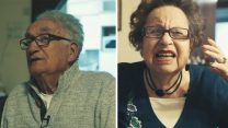צילום מסך מתוך הסרטון 'ניצולי שואה מזכירים לנו שאסור לשתוק'