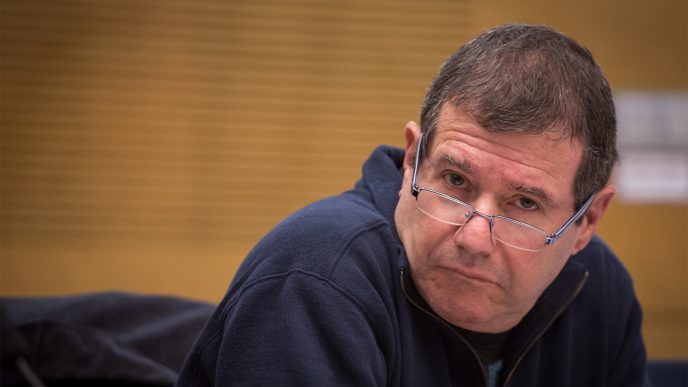 ח"כ איל בן ראובן בועדה בכנסת (צילום: הדס פרוש/ פלאש 90).