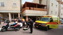 זירת התאונת במעלה אדומים (צילום: תיעוד מבצעי מד"א).