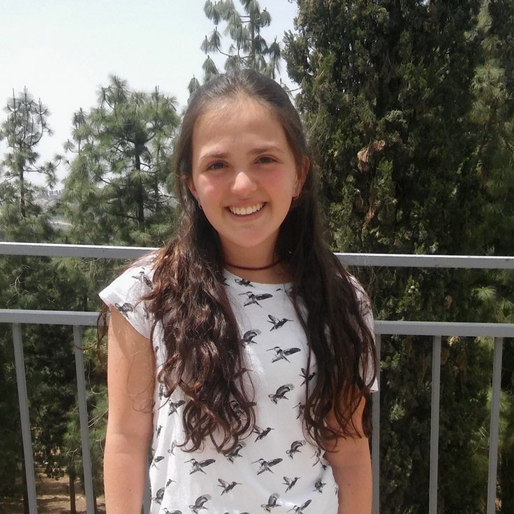 דניה רנר, 15, מקסיקו &#8211; מתמודדת בגמר חידון התנ&quot;ך העולמי לנוער התשע&quot;ז (צילום: דבר ראשון)