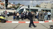 זירת הפיגוע ברכבת הקלה בירושלים. צילום: אלוף החדשות