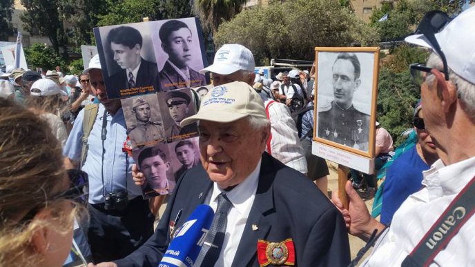 Veterans Parade in Jerusalem to mark Victory Day (Photo: Davar)
