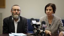 ח"כ משה גפני וח"כ זהבה גלאון (צילום: פלאש 90).