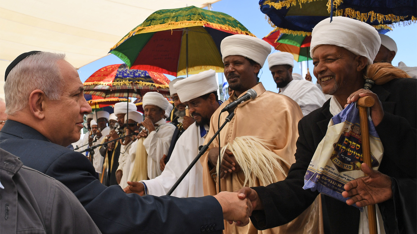 בינימין נתניהו בטקס האזכרה הממלכתי ליהודי אתיופיה שנספו בדרכם לישראל (צילום: קובי גדעון/ לע&quot;מ).