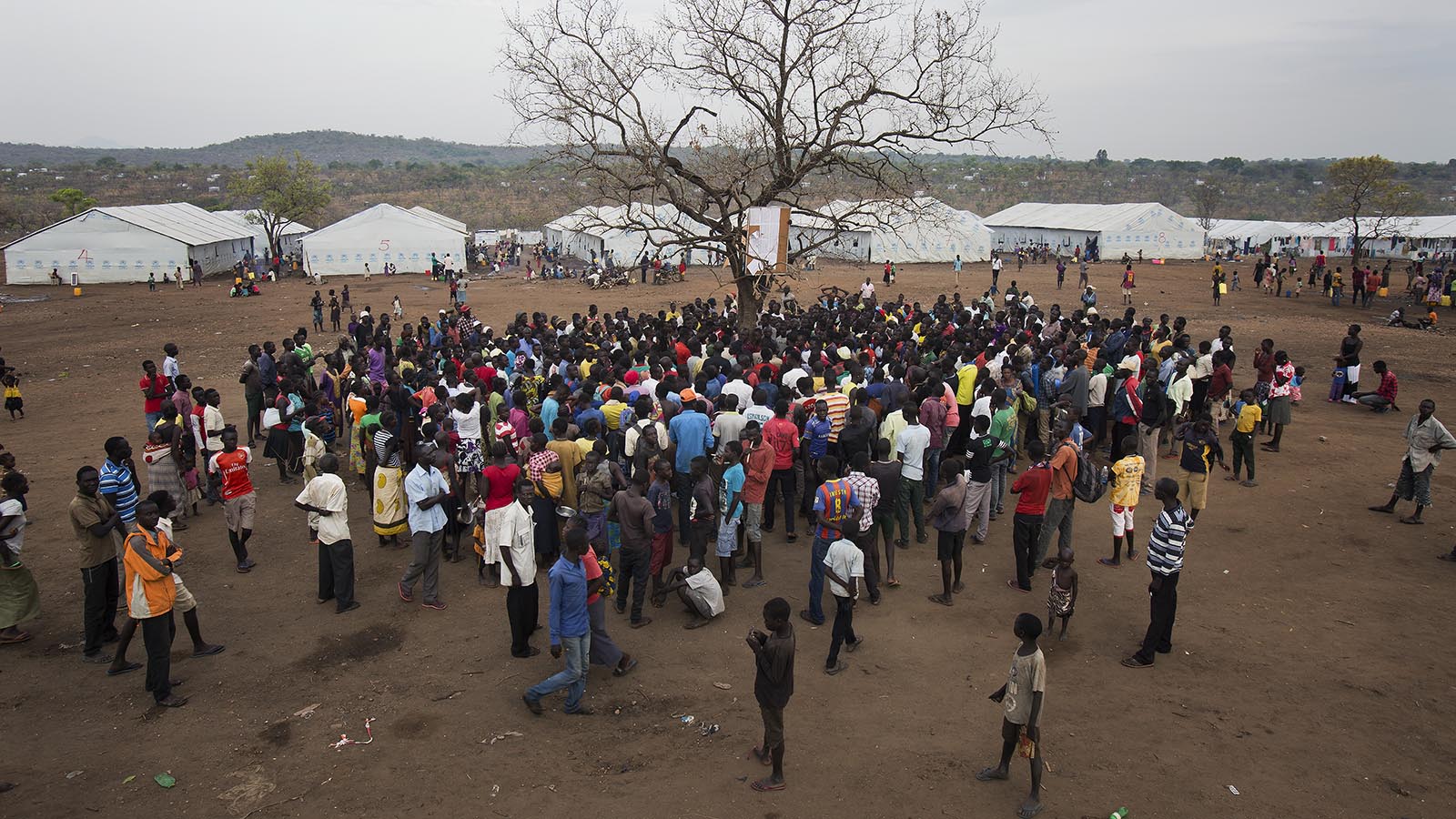 פליטים מדרום סודאן באוגנדה (צילום: AP Photo/Jerome Delay)