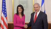 ראש הממשלה בנימין נתניהו בפגישתו עם שגרירת ארה"ב לאו"ם ניקי היילי, ירושלים, יוני   2017 (צילום: עמוס בן גרשום / לע"מ).