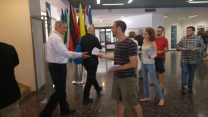 מחאת סטודנטים באוניברסיטה העברית (תמונה מעמוד הפייסבוק של סל"ע)