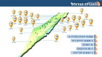 מפת מחיר למשתכן- ההגרלה הגדולה (מתוך מצגת של משרד האוצר)