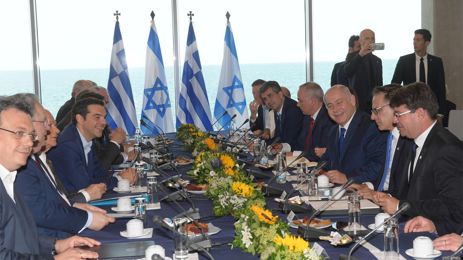 ראש הממשלה בנימין נתניהו במפגש בין ממשלתי עם ממשלת יוון בסלוניקי, יוון (צילום: עמוס בן גרשום / לע&quot;מ).