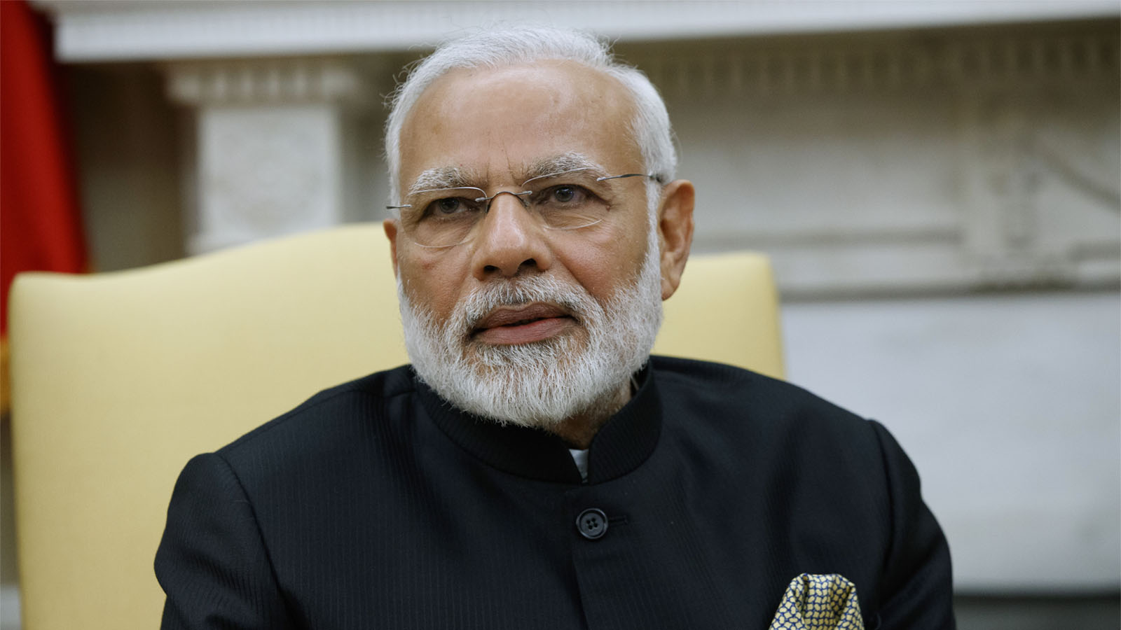 ראש ממשלת הודו נרנדה מודי בעת ביקורו בארצות הברית בשבוע שעבר (AP Photo/Evan Vucci)