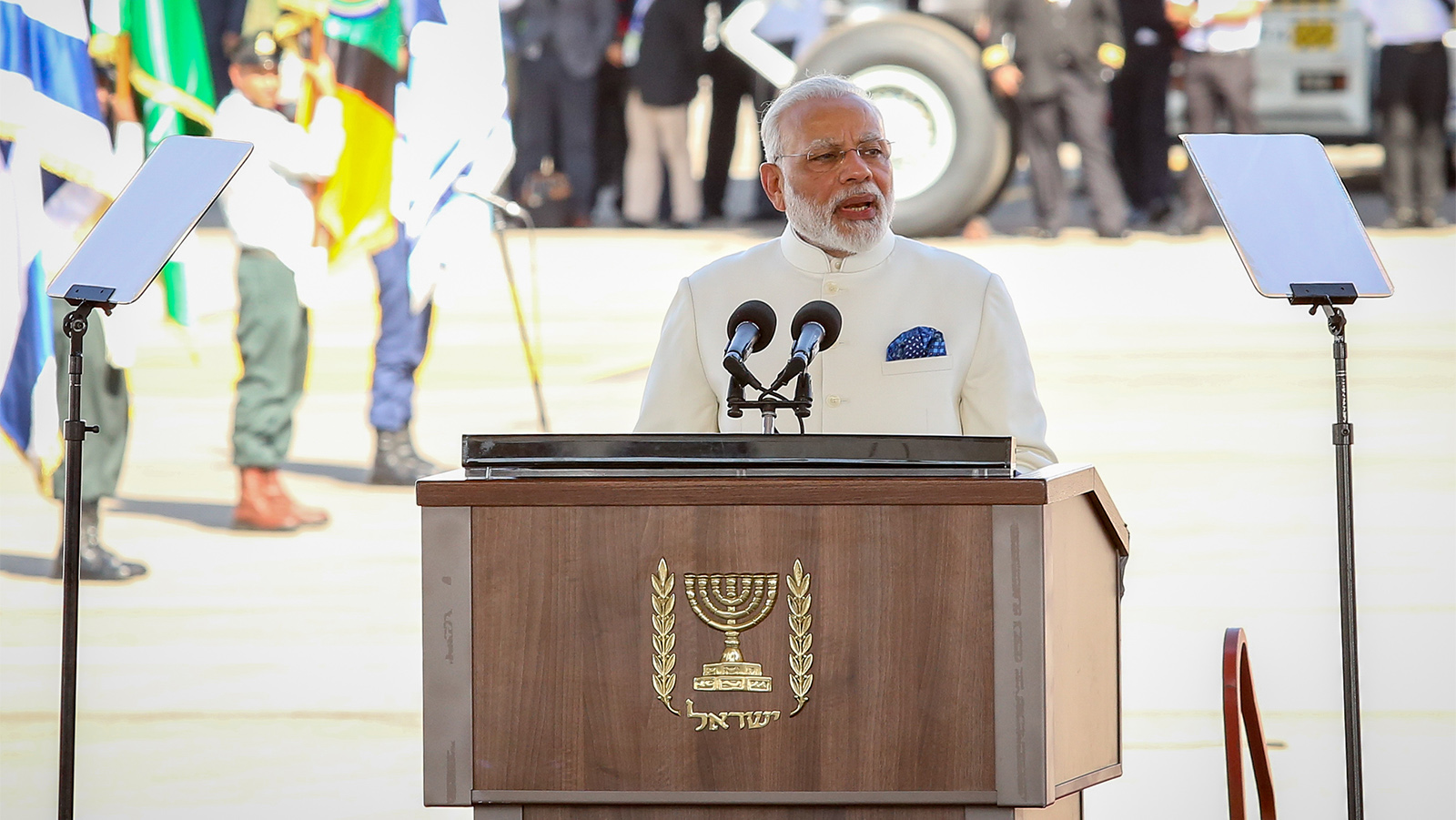 ביקור ראש ממשלת הודו בישראל (צילום: שלומי כהן/ פלאש 90).