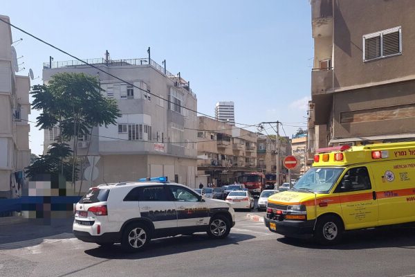 זירת הרצח בחיפה (צילום: דוברות מד"א).