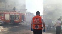 זירת הרצח  בחיפה (צילום: איחוד ההצלה).