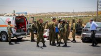 זירת ניסיון פיגוע (צילום ארכיון: גרשון אלינסון/ פלאש 90)