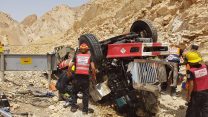 חייל סדיר וחייל מילואים נהרגו כתוצאה מהתהפכות משאית צבאית בדרום הארץ (צילום: דוברות מד"א)