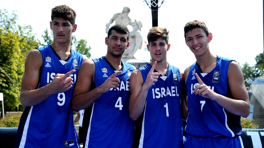נבחרת הגברים של כדורסל ה3X3 (צילום: איגוד הכדורסל בישראל).