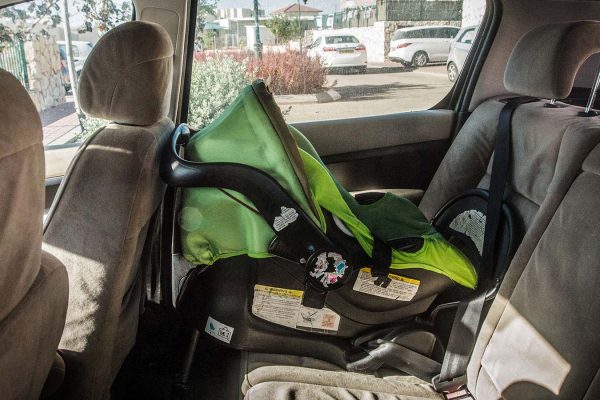 ארכיון: כסא תינוק במכונית בה נשכח ילד (צילום ארכיון: פלאש90)