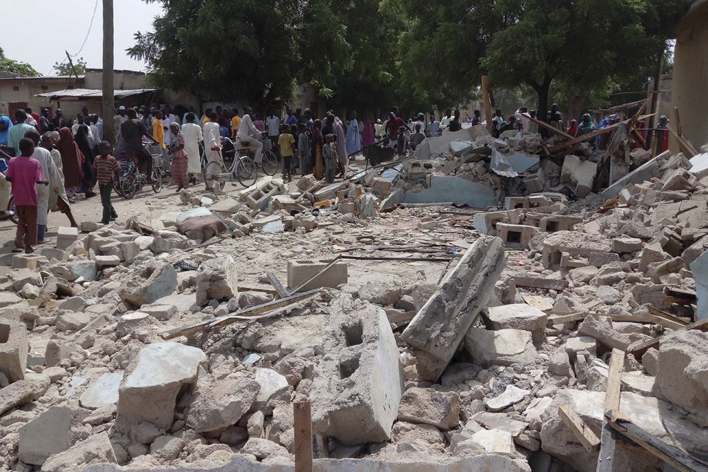 פיגוע של בוקו חארם במיגאדורי ניגריה. ארכיון. 17 ביולי 2017 (צילום: AP Photo/Jossy Ola)