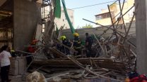 זירת התאונה באתר הבנייה בנהריה, בה נהרג הנער מוחמד חוסיין אמארה בן ה-16 מכפר כנא. (צילום: דוברות איחוד ההצלה אשר)