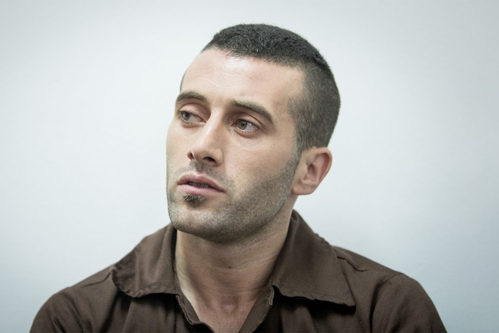 מוחמד חארוף, החשוד ברצח מיכל חלימי, בבית המשפט בירושלים (צילום: יונתן זינדל/ פלאש 90)