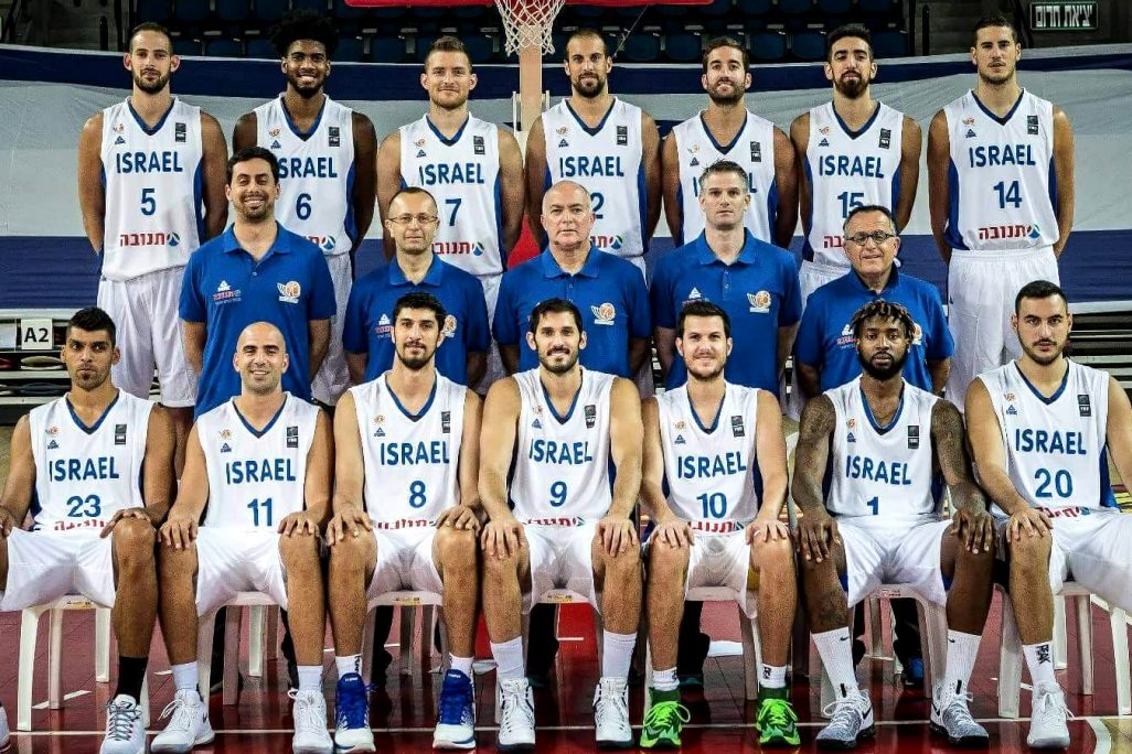 נבחרת ישראל בכדורסל, לפני משחק ההכנה האחרון (צילום: איגוד הכדורסל בישראל).