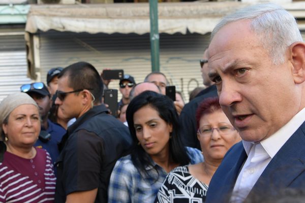 ביקור ראש הממשלה בנימין נתניהו בדרום תל אביב (צילום: עמוס בן גרשום/ לע"מ)