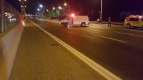 זירת התאונה בכביש החוף. צילום: תיעוד מבצעי מד"א