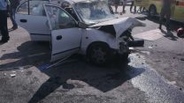 זירת התאונה בסמוך לצומת אלמוג. צילום: דוברות המשטרה