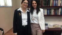 השופטת אסתר חיות, נשיאת בית המשפט העליון ושרת המשפטים איילת שקד (צילום: דוברות שרת המשפטים)