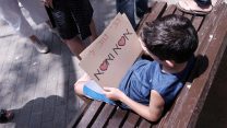 הפגנה בעד זכות האימוץ להורים להטב"קים בתל אביב 21 ביולי (צילום: תומר ניוברג/ פלאש 90)