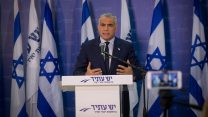 יו"ר מפלגת ח"כ יאיר לפיד במסיבת העיתונאים של מפלגת יש עתיד. ספומבר 2017. (צילום: מרים אלטשר/ פלאש 90)