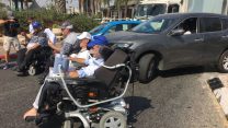 חסימות הנכים (צילום: נכה לא חצי בן אדם)