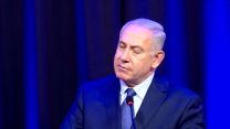 ראש הממשלה, בנימין נתניהו, בהרצאה בפני אנשי עסקים ישראלים וארגנטינאים בבואנוס איירס. 13 ספטמבר 2017. השמן והרזה - באנגלית זה נשמע עוד יותר טוב? צילום מסך מתוך חשבון הפייסבוק של נתניהו