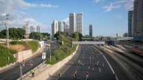 מרוץ אופניים 'סובב תל אביב' (צילום: מרים אלסטר \ פלאש90)