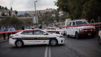 זירת תאונת הדרכים בצומת ניות, בירושלים, אוקטובר 2017 (צילום: הדס פרוש/ פלאש 90)