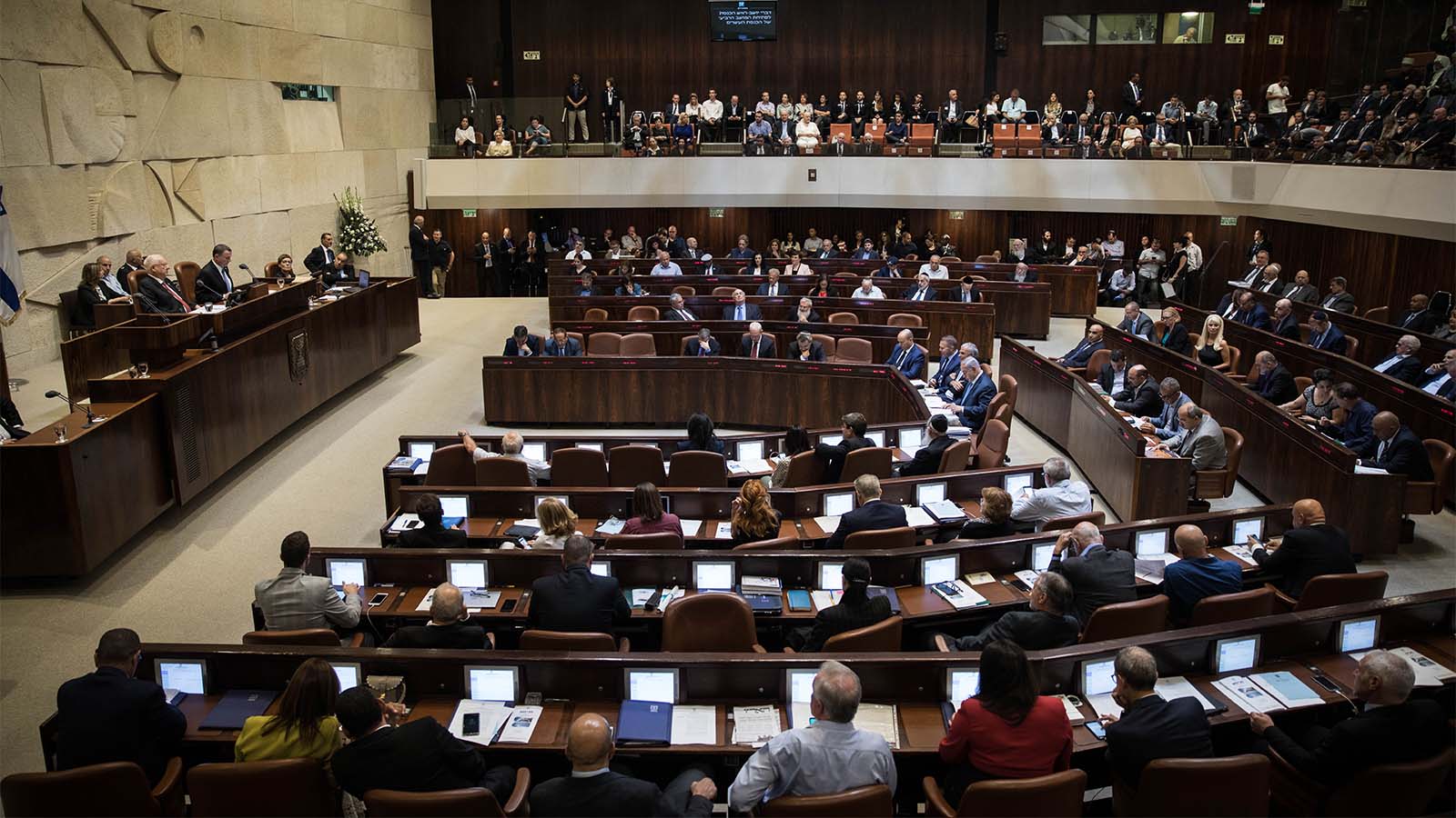 פתיחת המושב הרביעי של הכנסת ה-20, 23 באוקטובר 2017. (צילום: הדס פרוש / פלאש90).