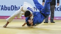 טל פליקר זוכה מדלית הזהב בגרנד סלאם באבו דאבי (צילום: איגוד הג'ודו)