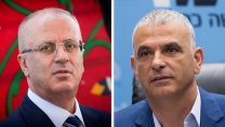 שר האוצר משה כחלון וראש ממשלת הרשות הפלסטינית ראמי חמדאללה (צילום: מרים אלסטר / פלאש 90).
